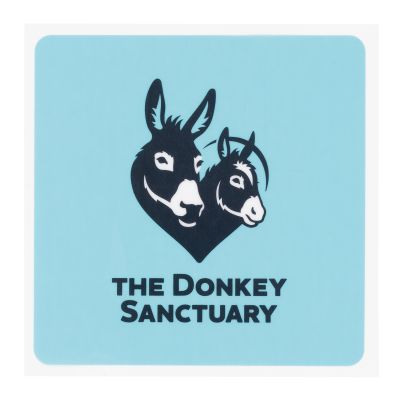 D21096 Donkey sanctuary souvenir car sticker