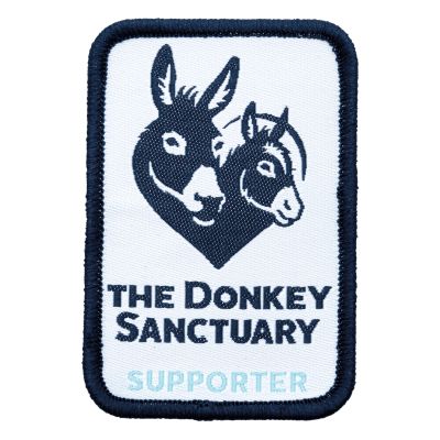 D22084 Sew on donkey sanctuary badge