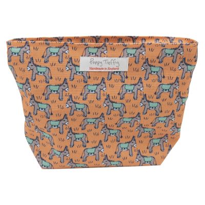 D23003 Poppy Treffry Printed Makeup Bag in orange