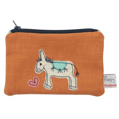 D23005 Poppy Treffry embroidered orange purse