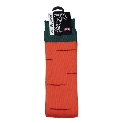 D23042 Carrot themed riding or welly boot socks