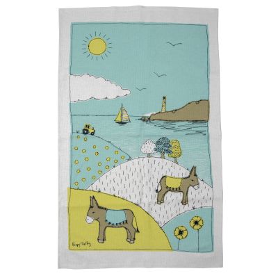 D23045 Poppy Treffry Rolling Hills tea towel