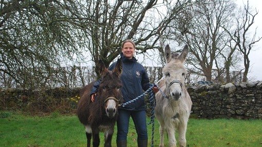 Kerry and Biscuit with Sally Bamforth