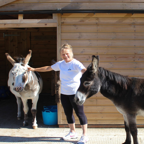 Paula with Fergus and Yorkie Boy