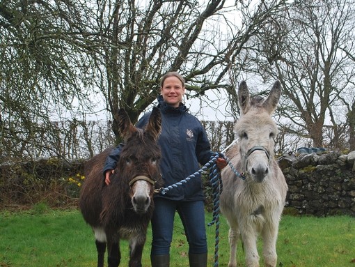 Kerry and Biscuit with Sally Bamforth