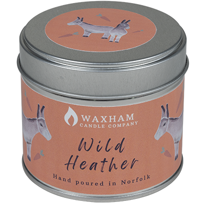 D24076 Candle in a tin heather