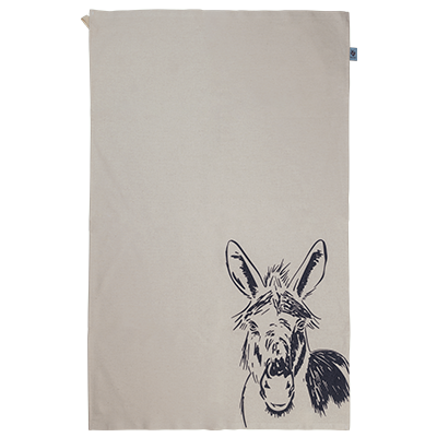 Heritage Tea Towel - Grey Donkey